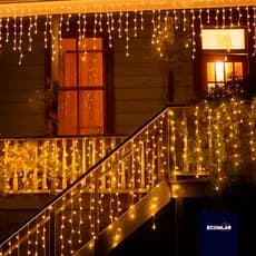 Pisca ou Cascata 400/200 Led's Decoração Enfeite de Natal Festas 10m/5m Fixo ou 8 Funções 110v/220v