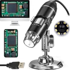Microscópio USB Digital Câmera Zoom 1600x HD Lente Para Celular Notebook PC