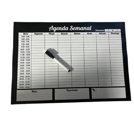 Quadro Planejador Semanal / Planner office escritório personalizado logo nome