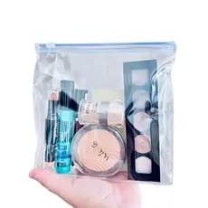2 A 10 Necessaire Transparente Pvc Cristal Bolsa Ziper brinde lembrancinha presente professores mulheres natal