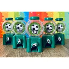 Mini Baleiro Candy Machine Futebol Personalizado 10 cm Lembrancinha Festa Infantil times
