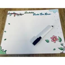 Quadro Lousa Magnética Personalizada / Porta recados com imã de geladeira e caneta magnética / Anotação