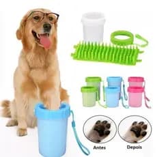 Copo Limpa Lava Patas Cachorro Cães Passeio Pet - Médio