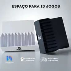 Suporte Porta jogos Playstation | PS3 PS4 PS5 | Até 10 JOGOS