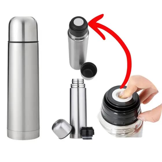 Garrafa Térmica 500ml em Aço Inoxidavel Modelo Travel à Vácuo Esportes Ao Ar Livre Montanhismo