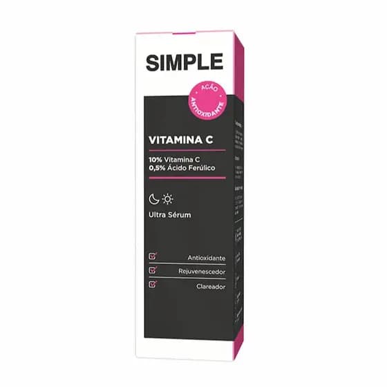 Ultra Sérum Facial Simple Organic Vitamina C 30ml