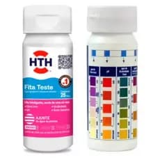 Fita Teste HTH Alcalinidade pH Cloro Livre 25 Unidades