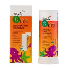 Protetor Solar Infantil FPS 70 Needs Solar Kids Bastão 12g