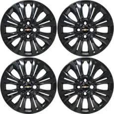 Kit 4 Peças Calota Aro 15 Preta Black Piano Onix Prisma G246pbj