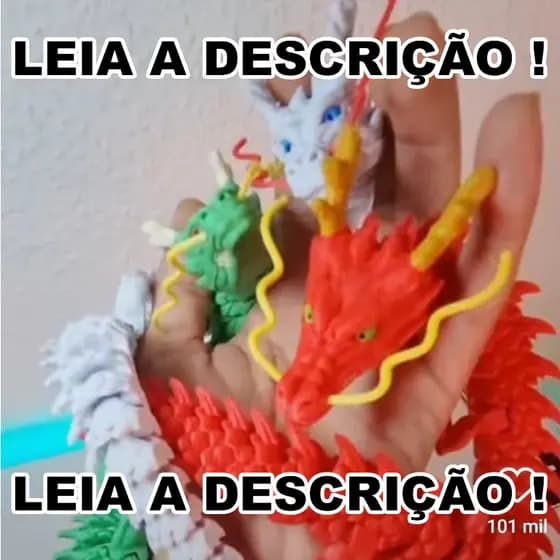Criaturas Articuladas, Brinquedos Articulados, Animais Articulados, Dragão, Dragões - Dragões 1