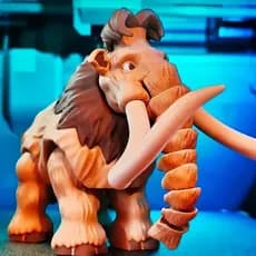 Criaturas Articuladas, Brinquedos Articulados, Animais Articulados - Mamute