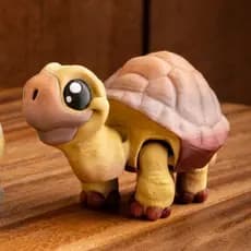 Criaturas Articuladas, Brinquedos Articulados, Animais Articulados - Tartaruga