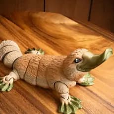 Criaturas Articuladas, Brinquedos Articulados, Animais Articulados - Ornitorrinco
