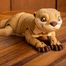 Criaturas Articuladas, Brinquedos Articulados, Animais Articulados - Lontra
