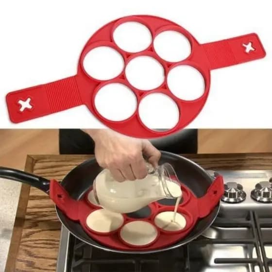 1 Forma De Silicone Panquecas Anti-Aderente Pronta Entrega