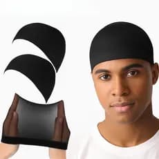 Kit 2 e 4 Toucas Wig Cap Nero · Wave Cap · 360 Waves · Para Perucas,  Tranças,  Lace, e 360 Waves