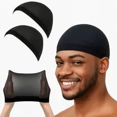 Kit 2 Toucas Wig Cap Nero Wave Cap – Para Perucas, Tranças e 360 Waves Touca de nero