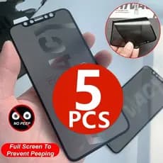 Kit 5PCS Película Para iPhone Cerâmica Privacidade Fosca 11 Ao 16