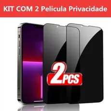 KIT Com 2 Pelicula privacidade do Moto G22/G32/G42/G52/G62/G72/G82