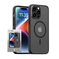 Capa Capinha Fosca Magsafe + Pelicula Hydrogel Para iPhone 15 Pro / 15 Pro Max