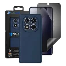 Kit Capa Capinha Silicone Aveludada E Película Privacidade Para Redmi Note 15 Series
