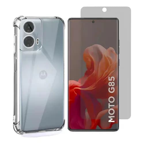 Capa Capinha Anti Impacto Para Motorola Moto G85 + Pelicula Fosca Hydrogel