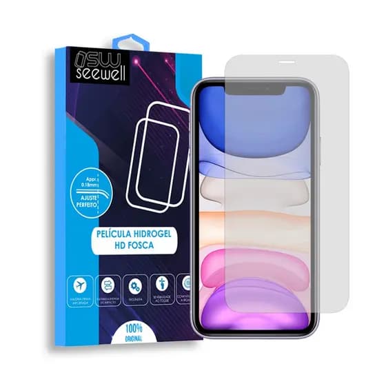 Pelicula Hydrogel HD Fosca Iphone 11 Anti Impacto - Cobre toda a tela
