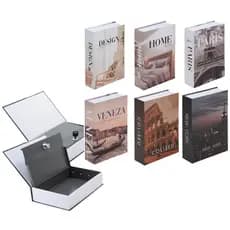 Cofre Camuflado Com Chave Porta Joias Formato De Livro Discreto