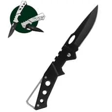 Canivete Inox De Bolso Retrátil Portátil Pesca Camping Caça