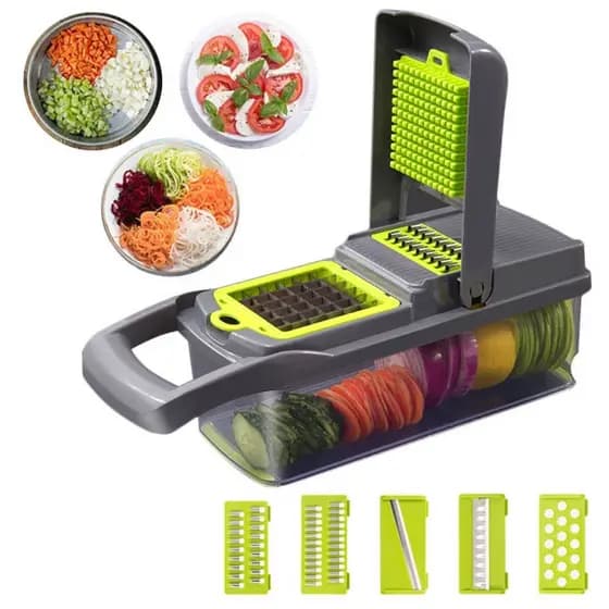 Cortador 16 PEÇAS Multi Fatiador Nicer Para Alimentos E Frutas 16 em 1