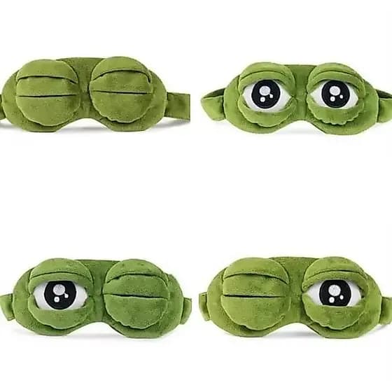 Máscara para Dormir Viagem Sono confortavel Sapo engraçado