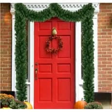 Festão Aramado Galhos Verde Cru Enfeite de Natal Rattan Decoração Natalina Ambientes Diversos - XL3227