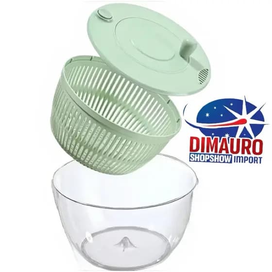 Centrífuga linda Salada Multiuso Escorredor Lavador Secador Frutas e Verduras Manual 4 Litros- Envio já