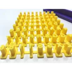 Carimbo Mini Marcador Numero Letra Pasta Americana Biscuit
