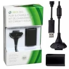 Carregador E Bateria Controle Xbox 360