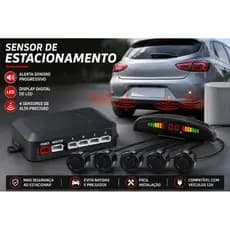 Sensor de estacionamento 4 pontos (Preto , Branco, Prata, Cinza , Vermelho