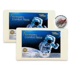 Kit 2 Travesseiros Nasa Original Antiácaros Hipoalergênico Master Comfort