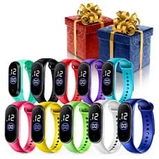 Kit com 10 Relógios Digitais LED Simples Ideal para Presente Lembrancinha ou Festa Estilo e Funcionalidade