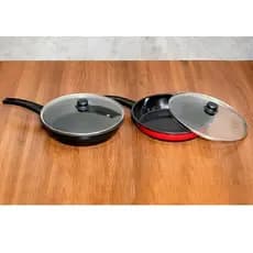 Frigideira Ferro Esmaltado Indução Cooktop 24 cm