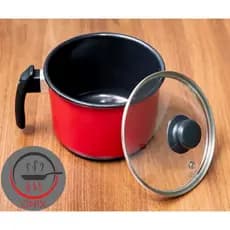 Caneco/Leiteira Ferro Esmaltado Vermelho Liso Indução Cooktop