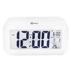 Relógio Despertador Digital Herweg – Modelo 2572 com Luz, Alarme Crescente e Sensor Touch