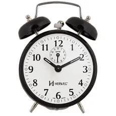Despertador A Corda Vintage Herweg Corpo De Metal Original