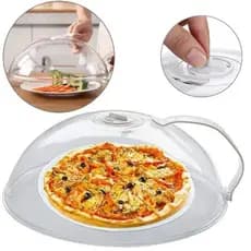 Tampa Para Microondas Protetora Alimentos Transparente Com Alça Anti Sujeira Comida