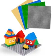 Placa de Base De Bloco de Montar de Construção Blocos Pontos de Encaixar Boneco Brinquedo Compatível