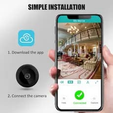 Mini câmera A9 wi-fi segurança gravação e acesso remoto