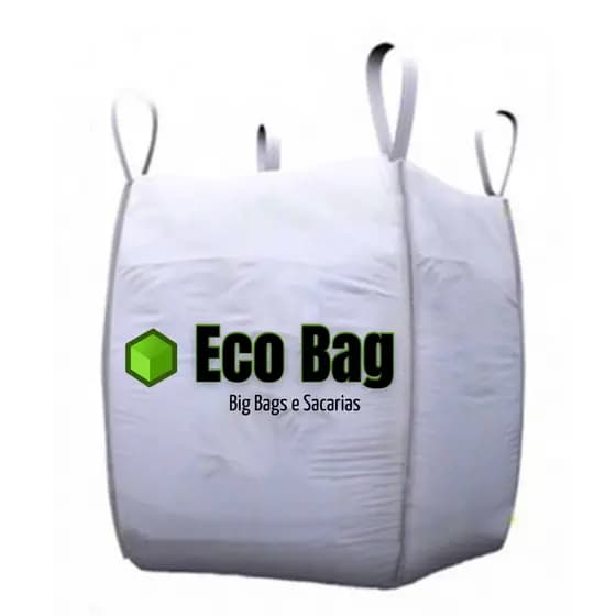Big Bag Ref C1 Unidade 90x90x120 cm 1000kg 1m³ Resistente Reforçado Ensacar Latas Reciclagem