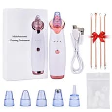 Removedor Cravos Elétrico Cravo Acne Espinha 4 em 1 Ferramenta Extratora de Espinhas Premium