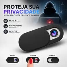PROTETOR DE CÂMERA WEBCAM ANTI-HACKER | TAMPA DESLIZANTE UNIVERSAL