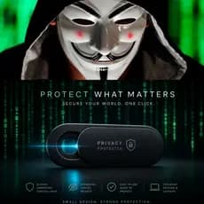 PROTETOR DE CÂMERA WEBCAM ANTI-HACKER | TAMPA DESLIZANTE UNIVERSAL