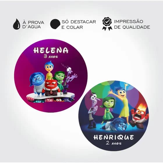 Adesivos Divertidamente Personalizado Com Nome a Prova Dagua